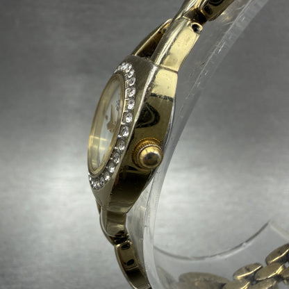 Citizen Watch Women 19mm White Dial Gold Tone Crystals 5920-S021103 New Battery2