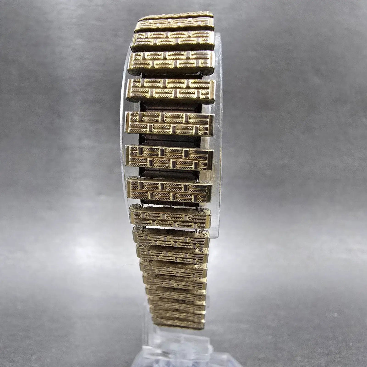 Bulova Accutron Watch Women 23mm Gold Dial 10K Gold Plated Rectangle New Battery7