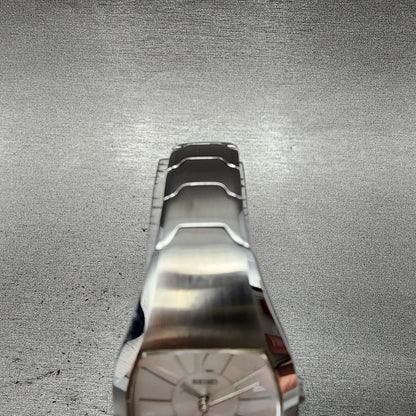 Seiko Watch Women 24mm Silver Dial Silver Tone Round 4n215460 New Battery4