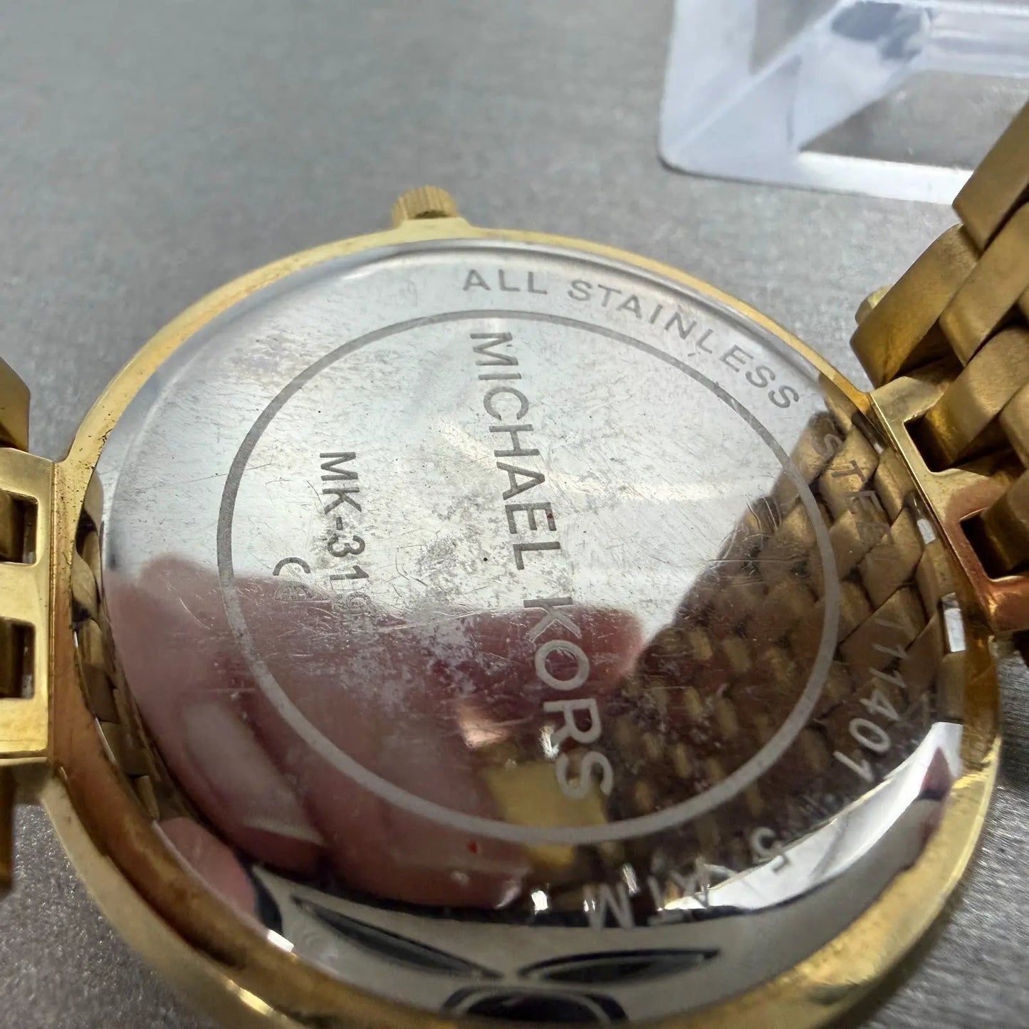 Michael Kors Darci Watch Women 39mm Champagne Dial Gold Tone MK-3191 New Battery9