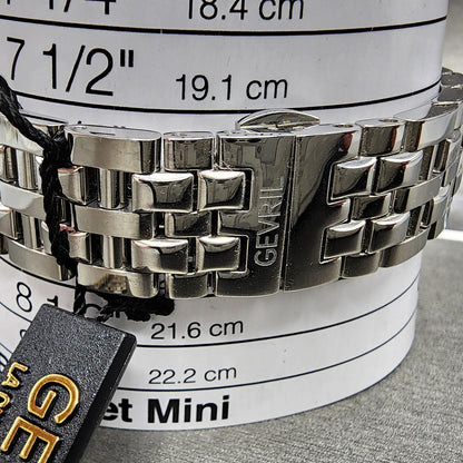 Gevril Gramercy Watch Men 39mm Silver Dial Stainless Steel Date Automatic 24011