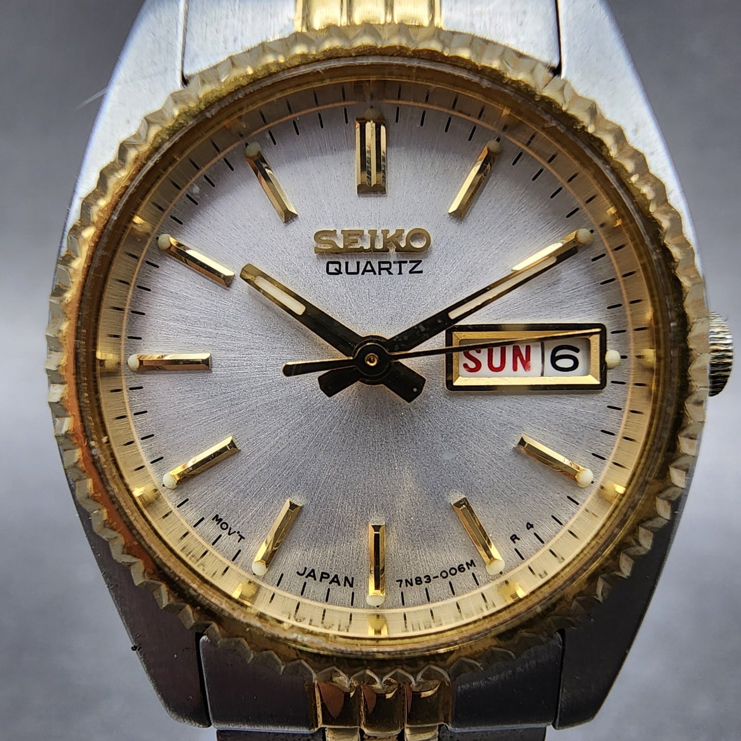 Seiko Watch Women 24mm Silver Dial Two Tone Daydate 7n830041 New Battery1