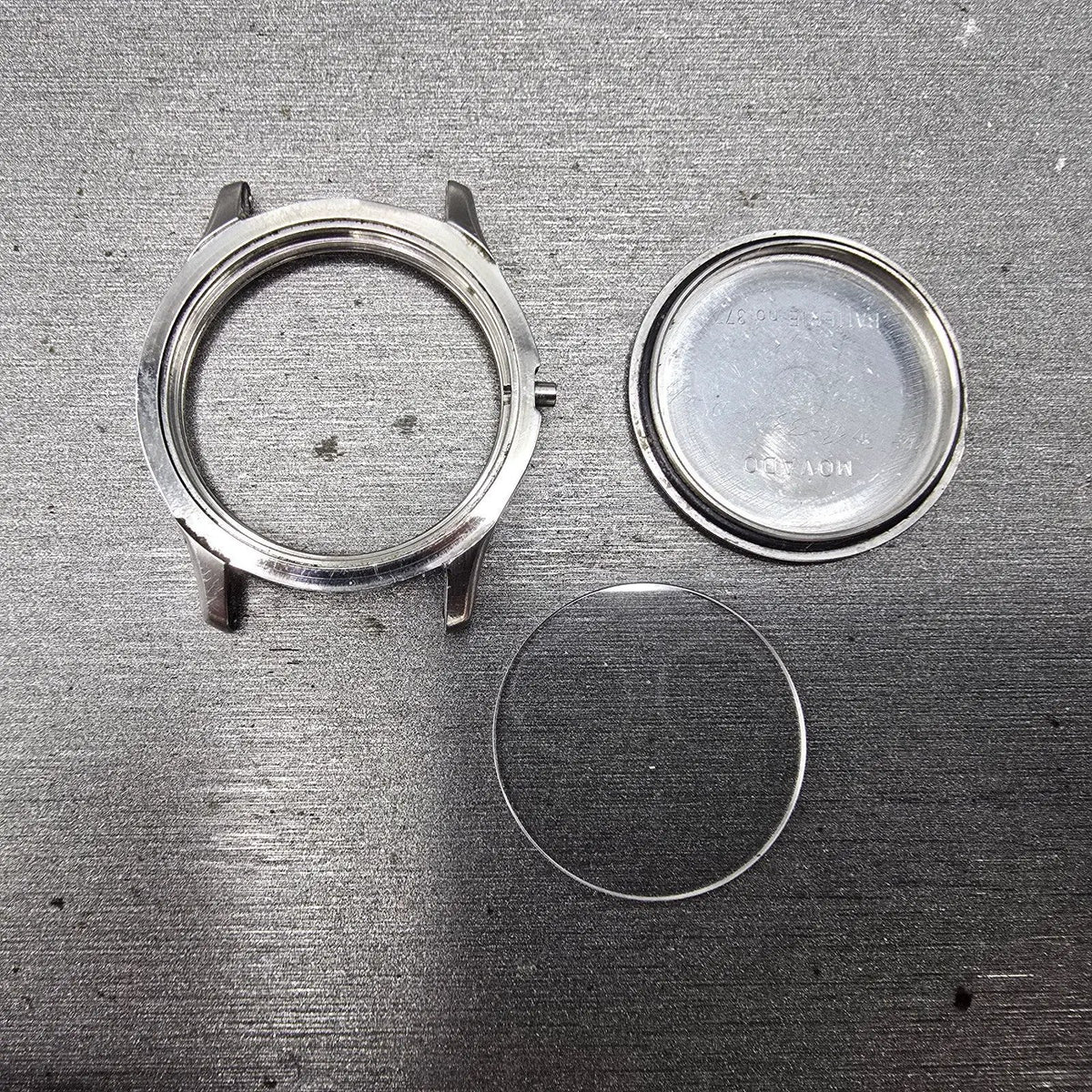 Movado Verso Watch Case 25mm Stainless Steel Round 85-G4-825 W/Crystal0
