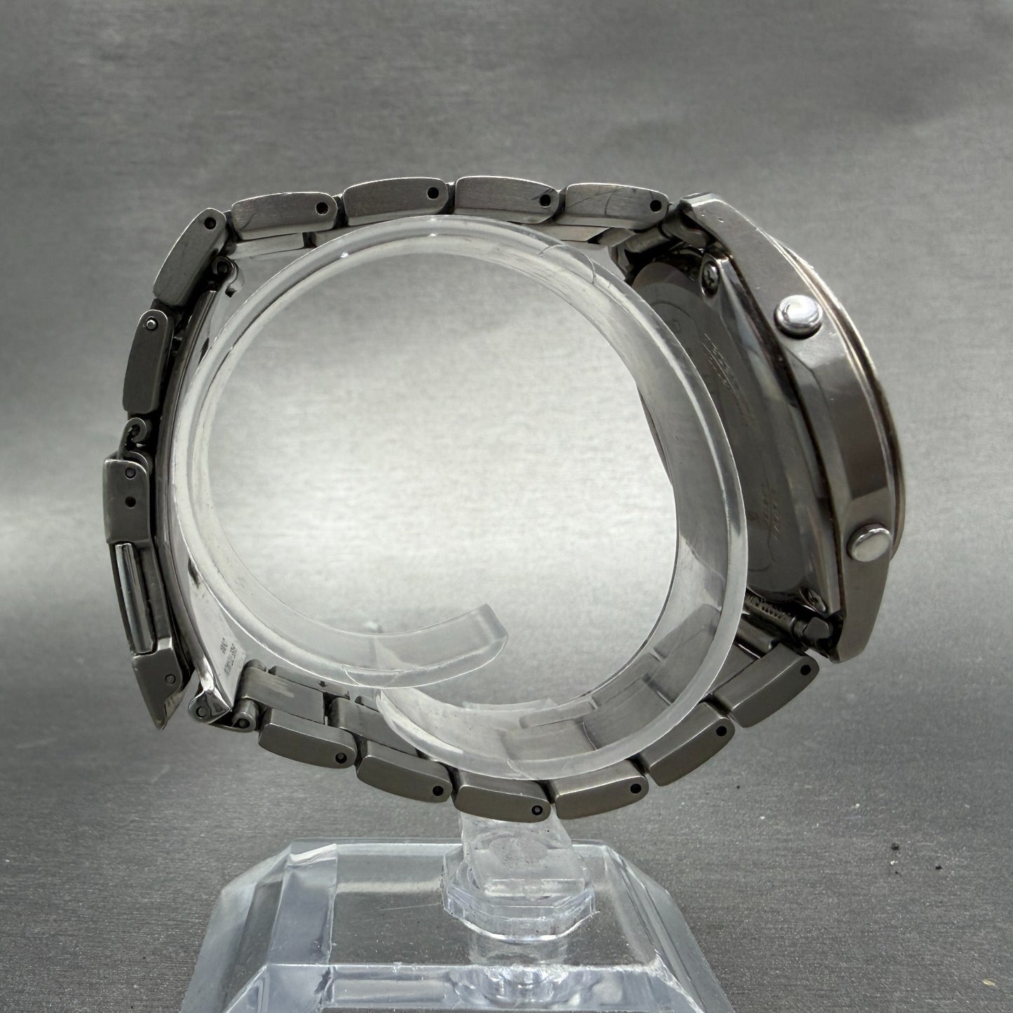 Casio Lineage Watch Men 40mm White Dial Titanium Tone Date Solar LIW-100t Runs8