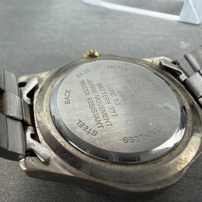 Benrus Dive Watch Men 37mm Silver Dial Two Tone Daydate Round New Battery9