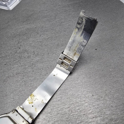 Seiko Receptor Watch Men 38mm Black Dial Silver Tone Daydate READ MA52 New BattL8