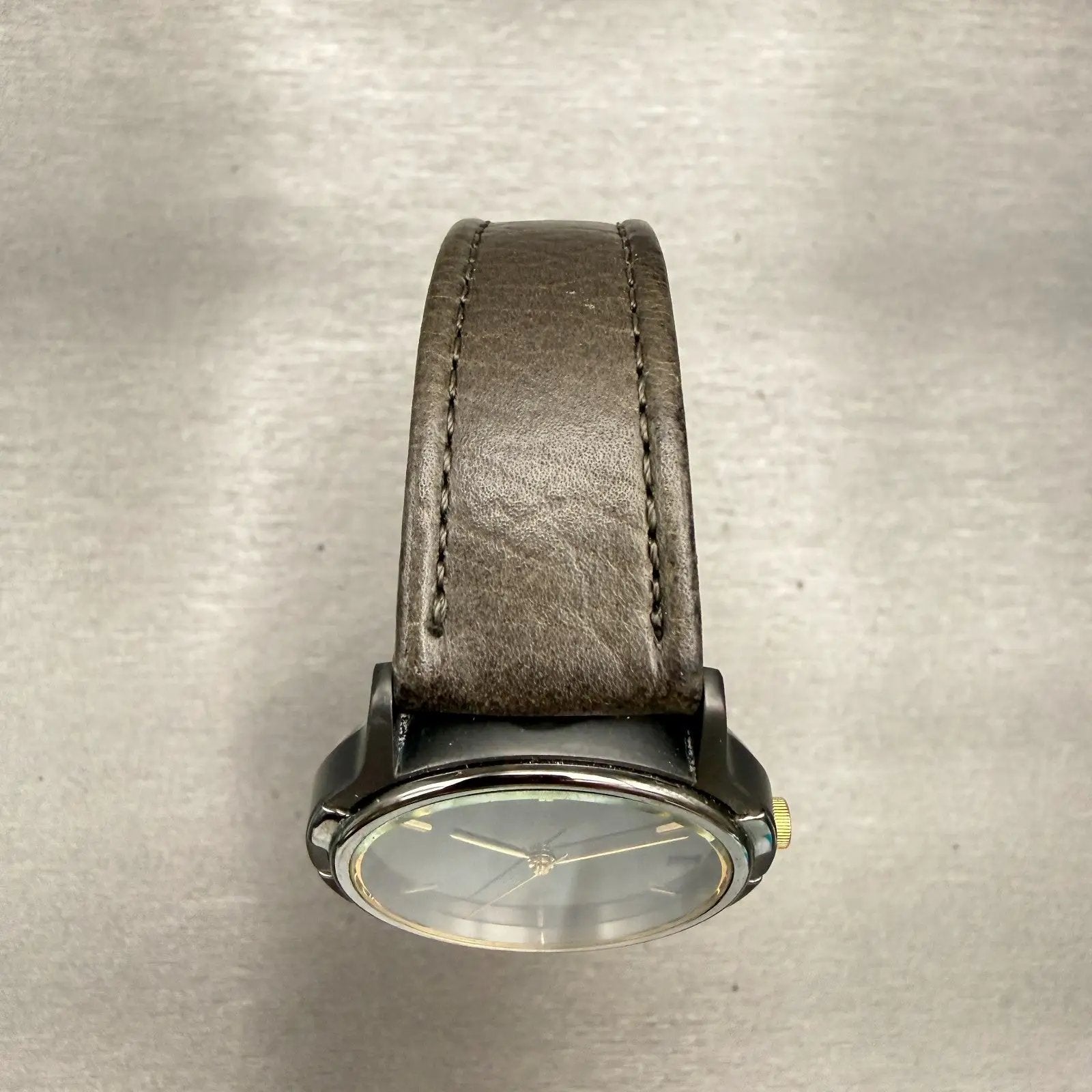 Seiko SQ Watch Men 33mm Gray Dial Two Tone Date Round 5H22-6109 New Battery4