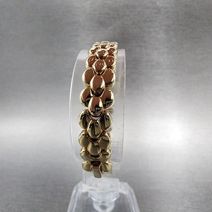 Bulova Watch Women 17mm Black Dial Gold Tone Round 92F59 New Batt NOS9