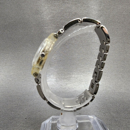 Swatch Watch Women 25mm Silver Dial Clear Case Round New Battery6