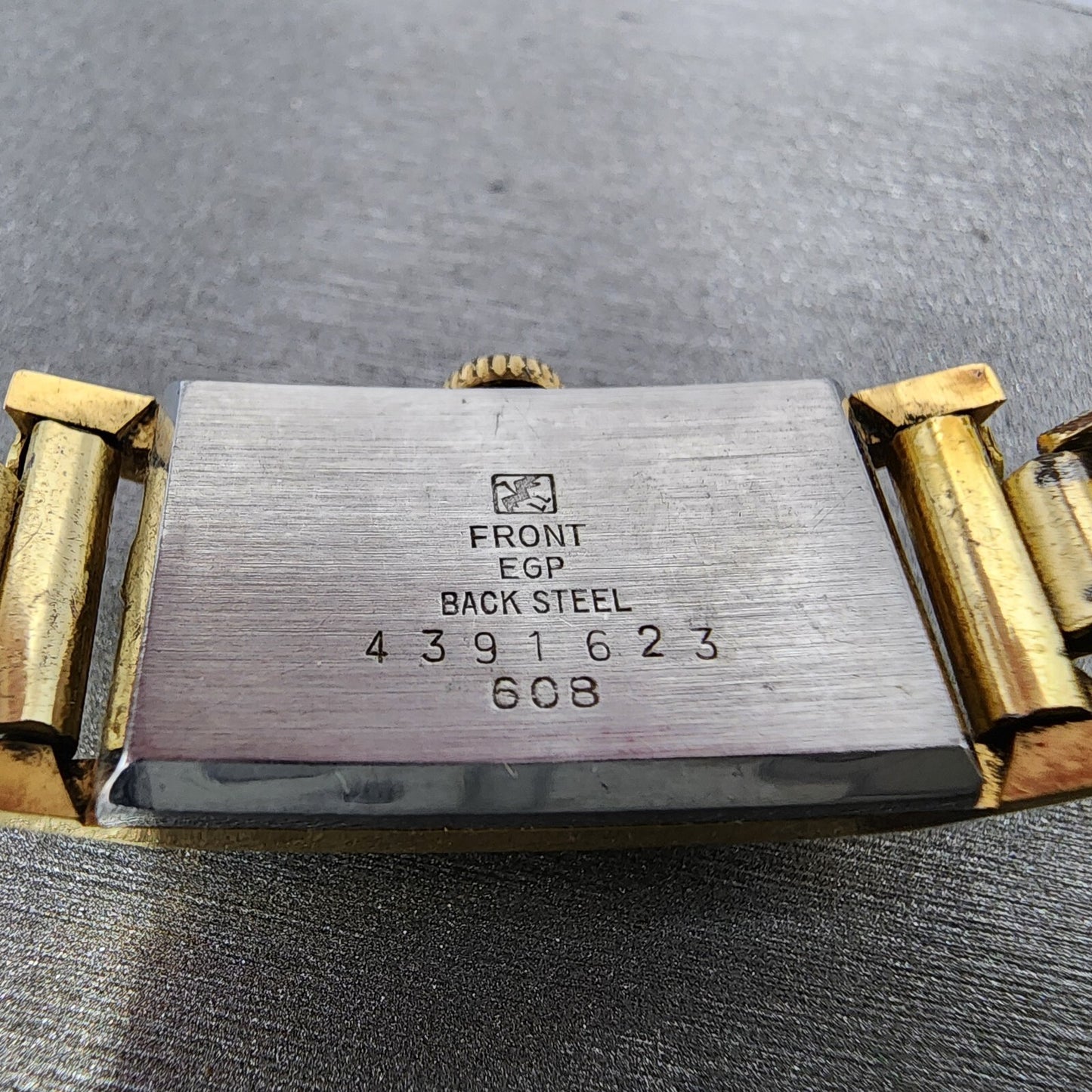 Seiko Solar Tank Watch Women 15mm White Dial Gold Tone Manual Wind 608 Runs9