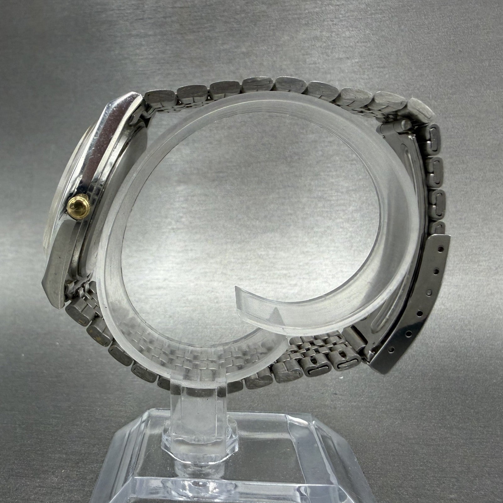 Seiko Pulsar Watch Men 34mm Champagne Dial Two Tone Daydate Y148800H NewBattery6