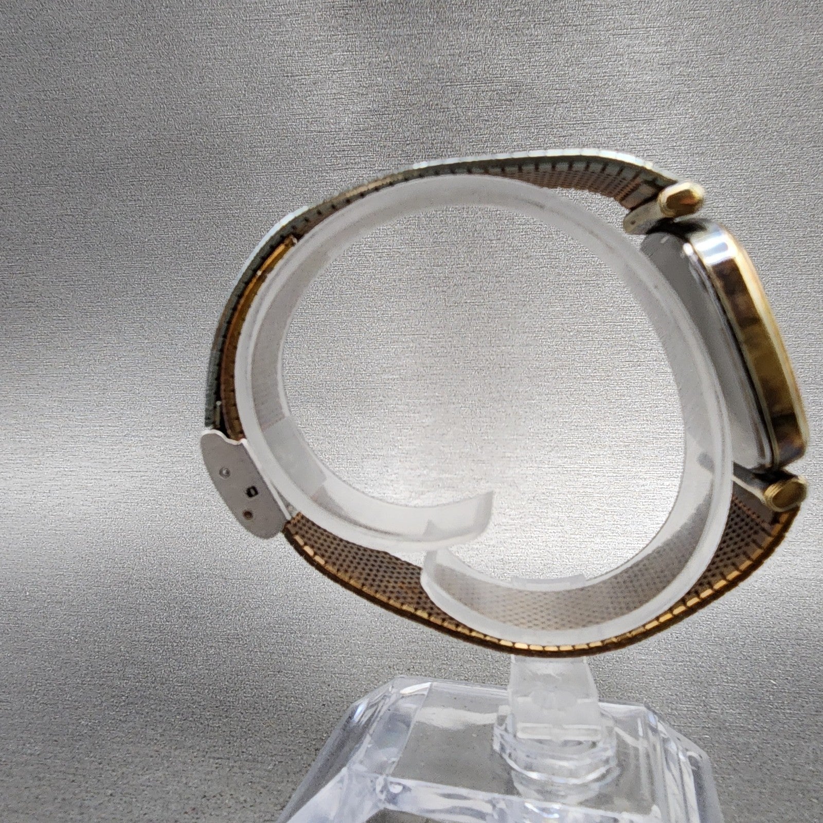 Seiko Dolce Watch Men 32mm Gold Dial Gold Plated Rectangle 59315400 New Battery8