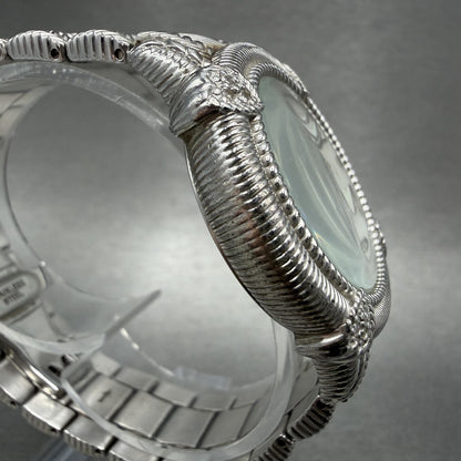 Judith Ripka Watch Women MOP Dial Sterling Silver Small Second Round New Battery3