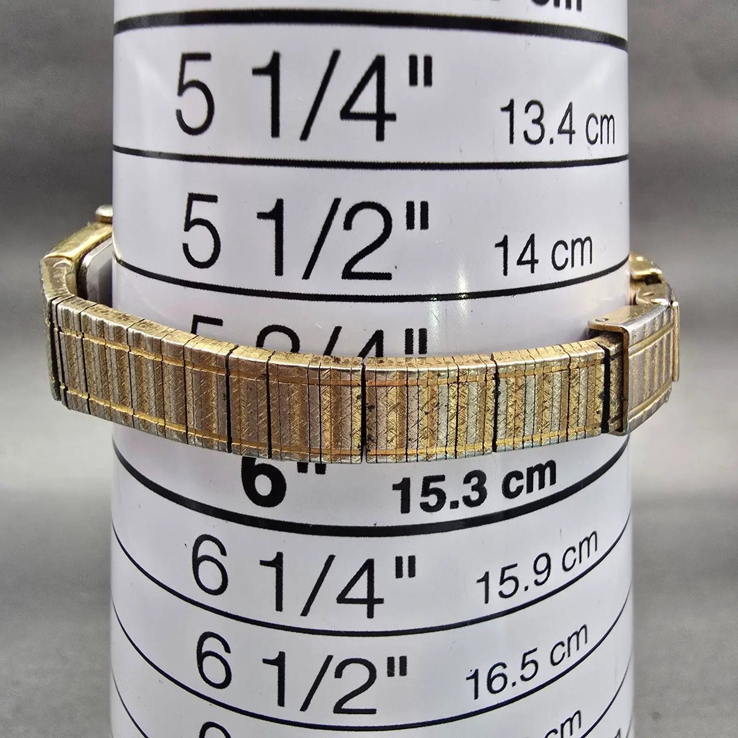 Seiko Watch Women 12mm Gold Dial Gold Tone Rectangle 2E20-5129 New Battery VTG9