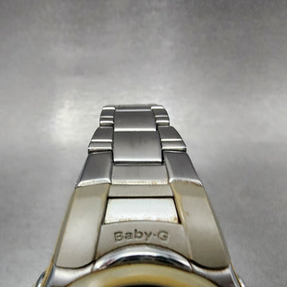 Casio Baby-G MSG-900D Watch Women 42mm Digital Silver Tone Alarm Chrono Solar