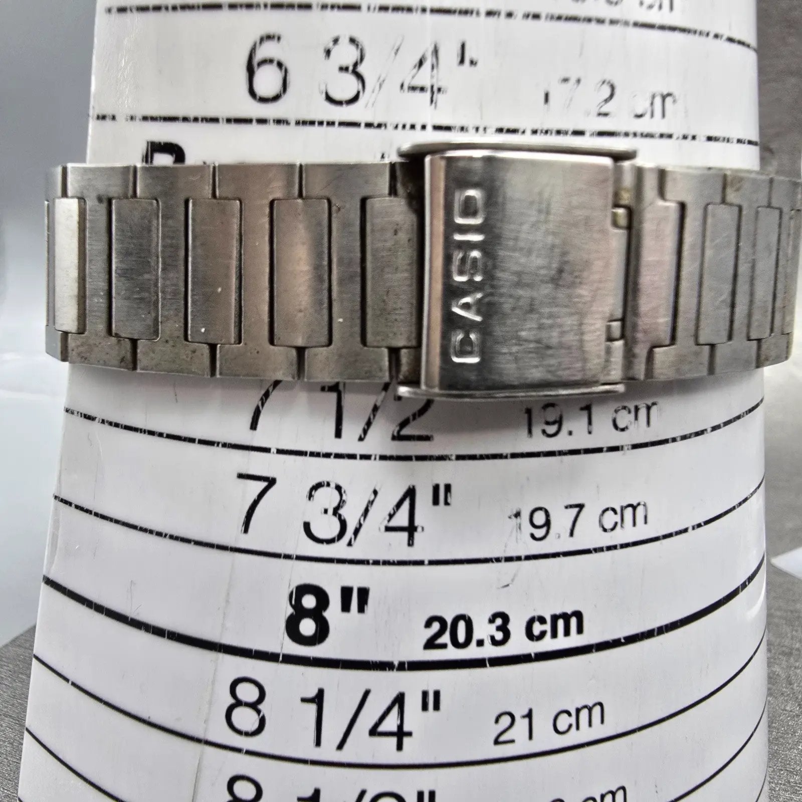 Casio WL-50 Watch Men 32mm Silver Alarm Chronograph Solar Digital PARTS Vintage11