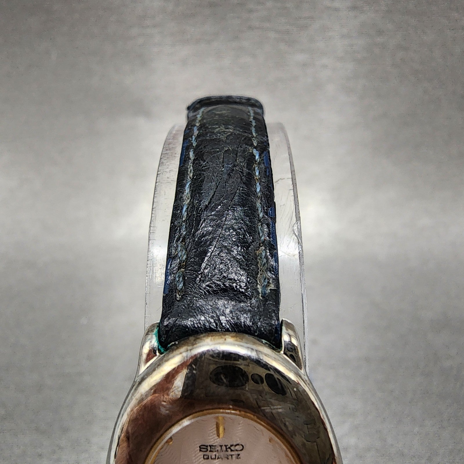 Seiko Watch Women 20mm Silver Dial Silver Tone Oval 4n005699 New Battery4