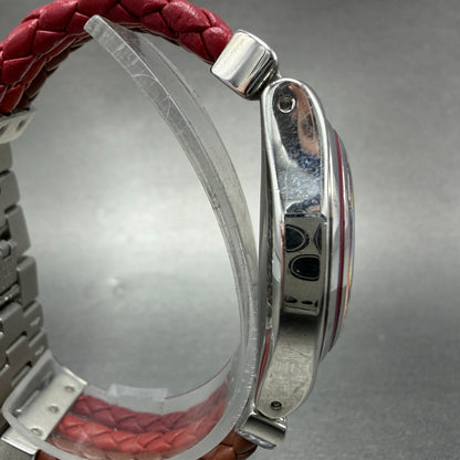 Swatch irony Medium TRICORD Watch Women 33mm Orange Dial Steel YLS175G New Batt3