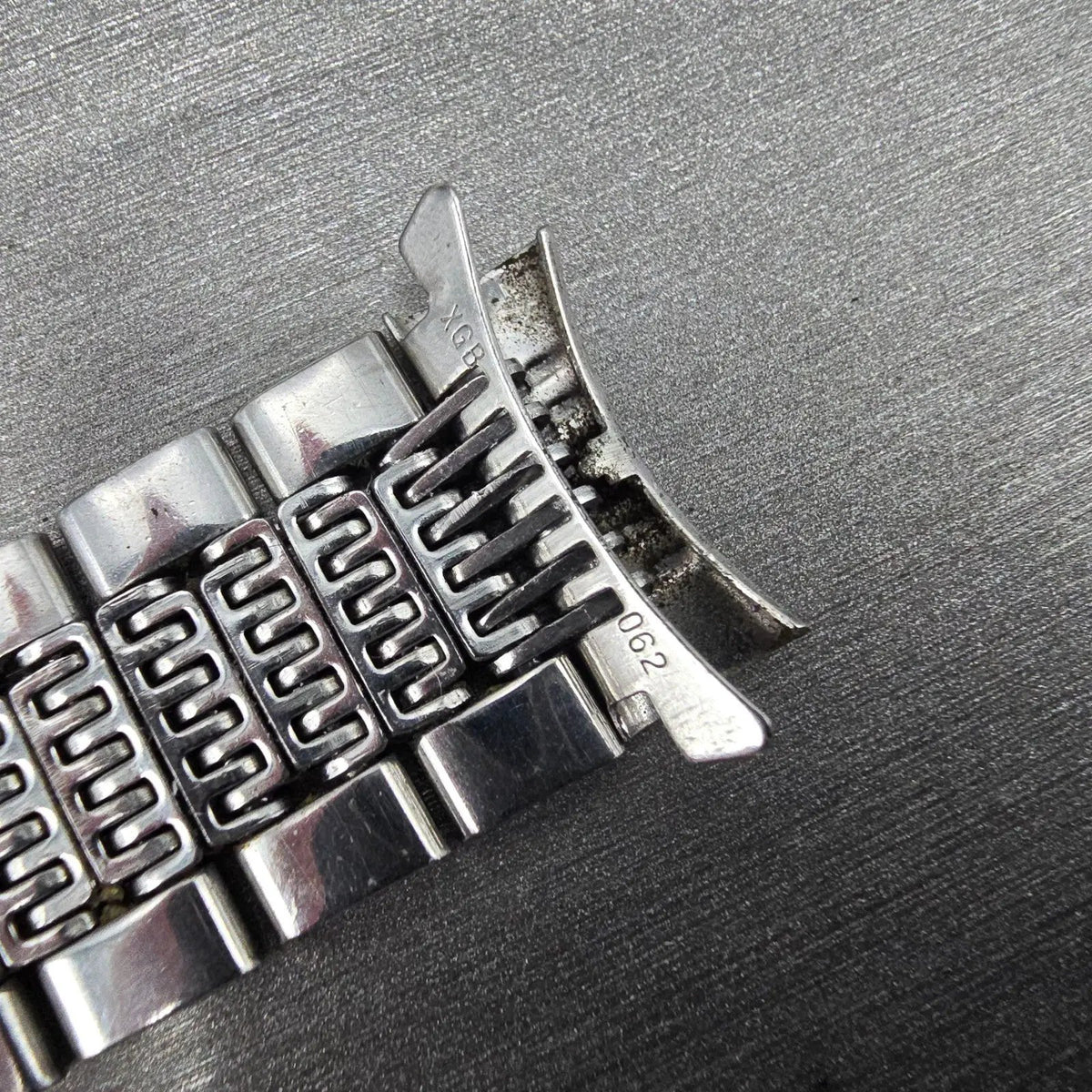 Seiko Lord Maitic Beads Of Rice Bracelet 18mm Stainless Steel XGB062 VTG JDM14