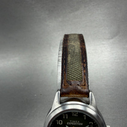 Timex Expedition Watch Women 26mm Green Dial Silver Tone Indiglo New Battery4