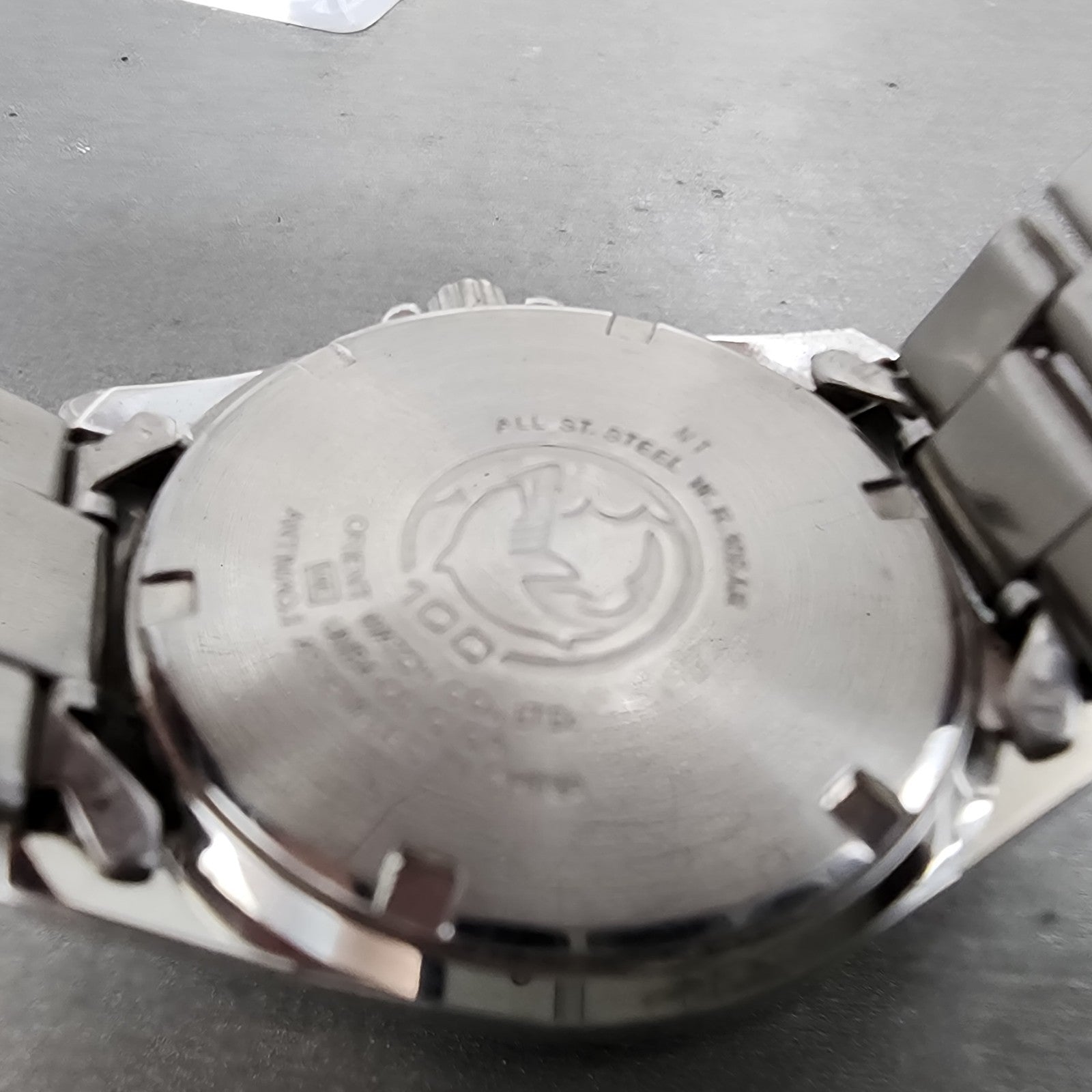 Orient Swimmer Watch Men 36mm White Dial Silver Tone Date Round New Battery9