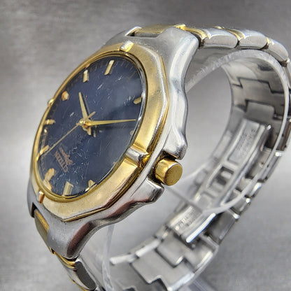 Citizen Elegance Watch Men 36mm Blue Dial Two Tone Date Round 1032-S65513 NewBat