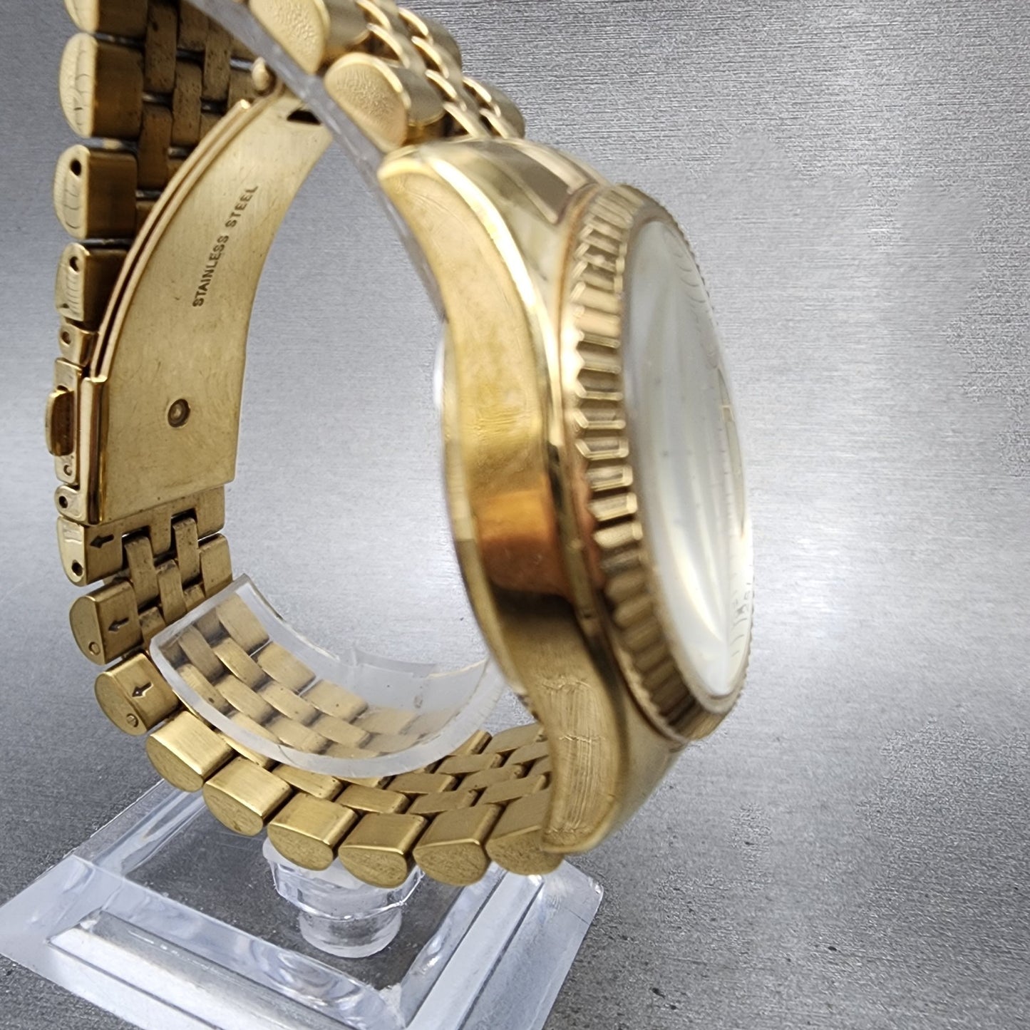 Michael Kors Lexington Chronograph Watch Women 38mm Gold Dial Gold Tone Date3