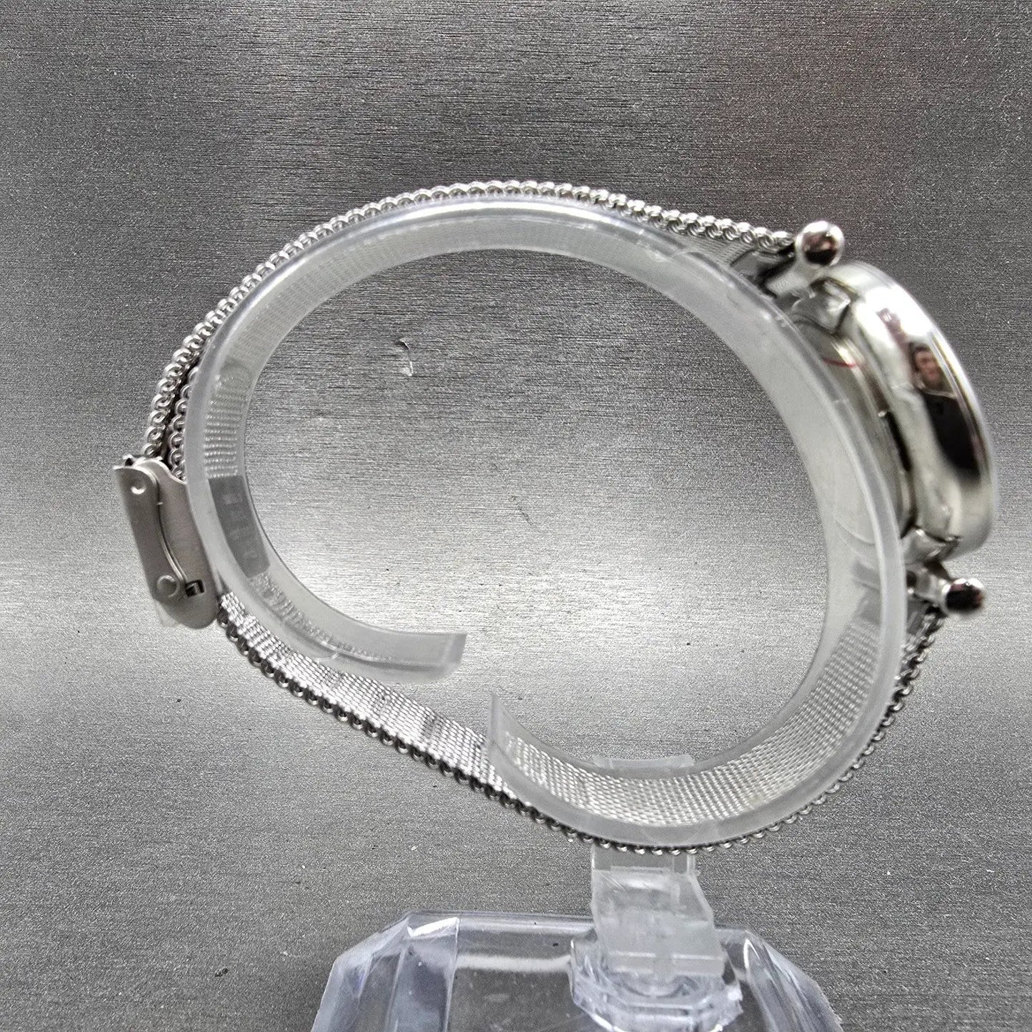 Fossil Watch Women 28mm MOP Dial Silver Tone Round ES5083 New Battery8