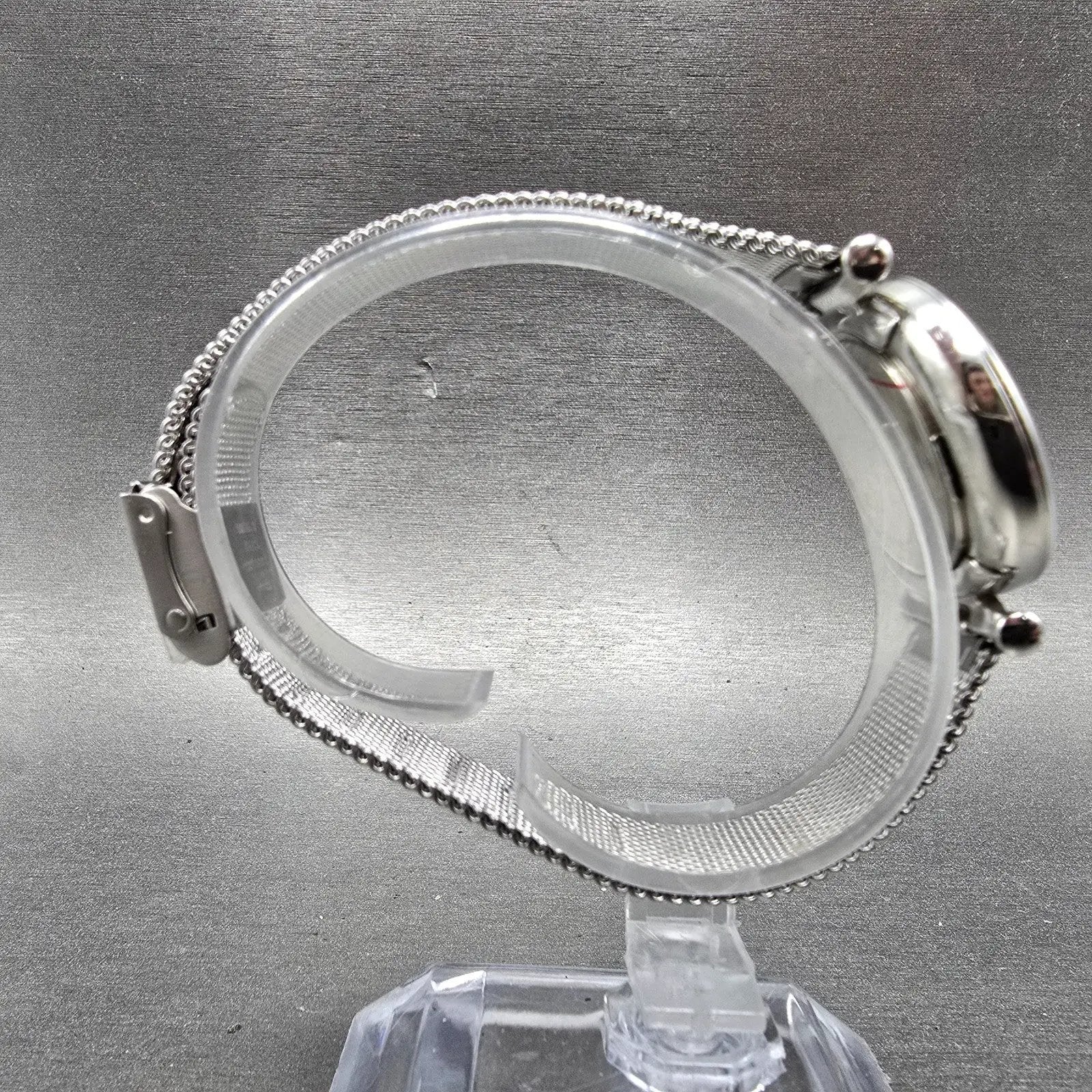 Fossil Watch Women 28mm MOP Dial Silver Tone Round ES5083 New Battery8