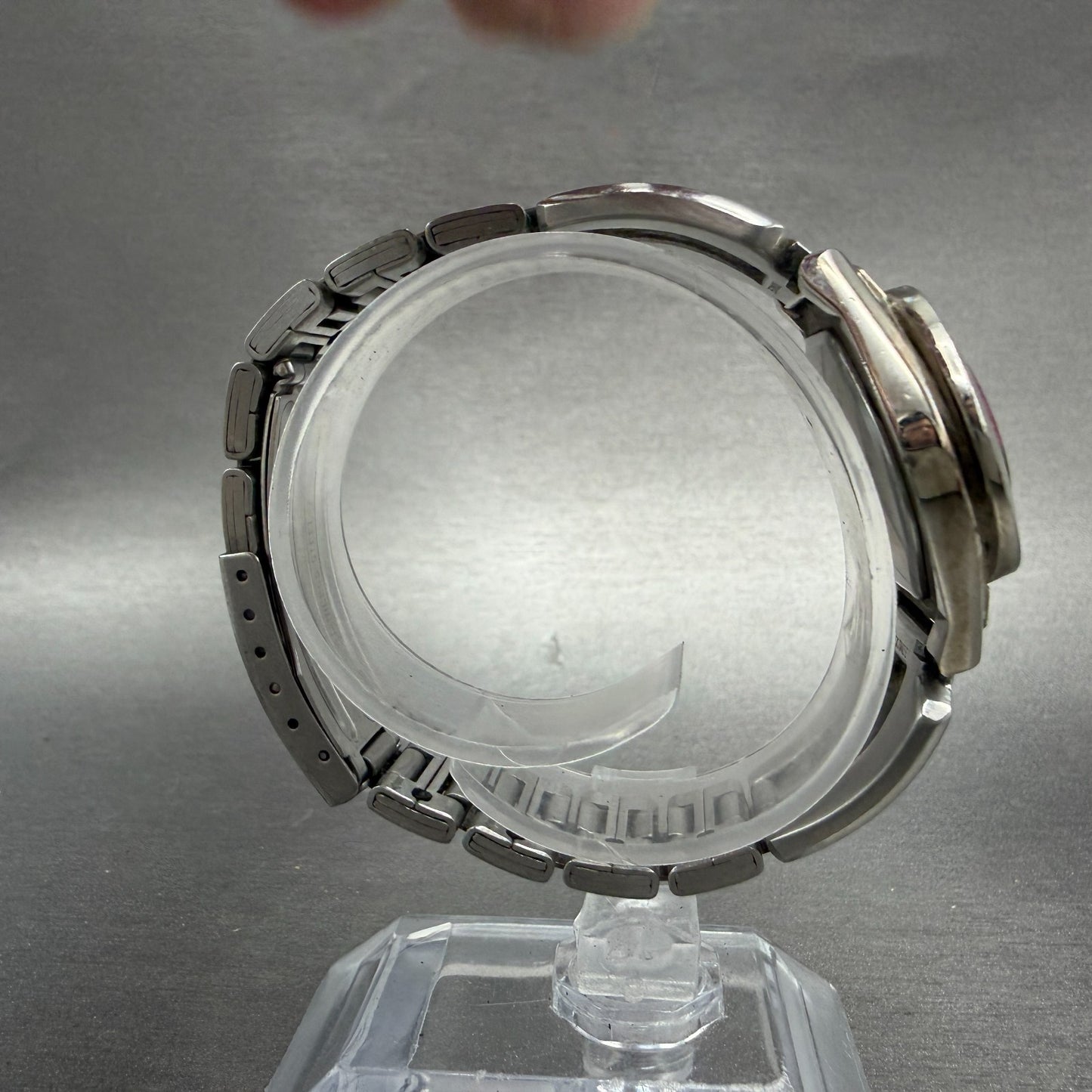 Seiko ALBA AKA Watch Women 33mm Red Dial Silver Tone Date V782-5A40 New Battery8