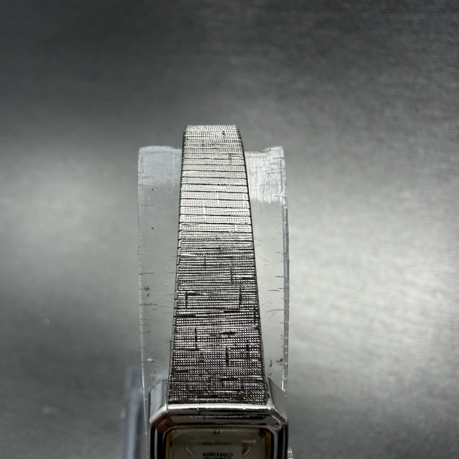 Seiko Watch Women 13mm Silver Dial Silver Tone Rectangle 1320-5779 New Battery4