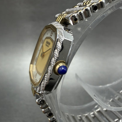 Rado Tank Watch Women 18mm White Dial Two Tone Rectangle 133.9562.2 New Battery3