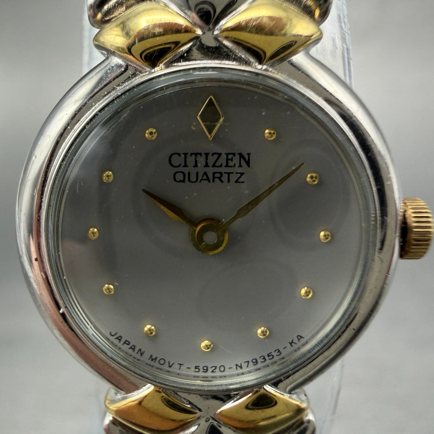 Citizen Watch Women 19mm Gray Dial Two Tone Round 5920-S69004 New Battery1