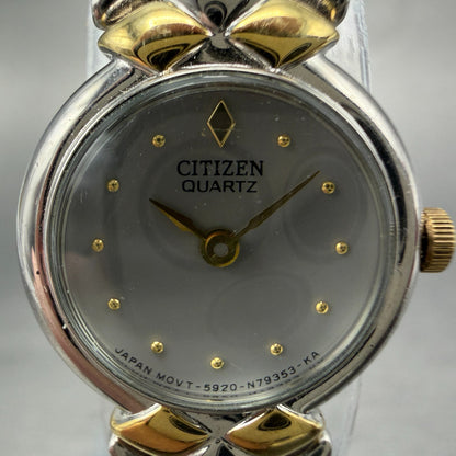 Citizen Watch Women 19mm Gray Dial Two Tone Round 5920-S69004 New Battery1