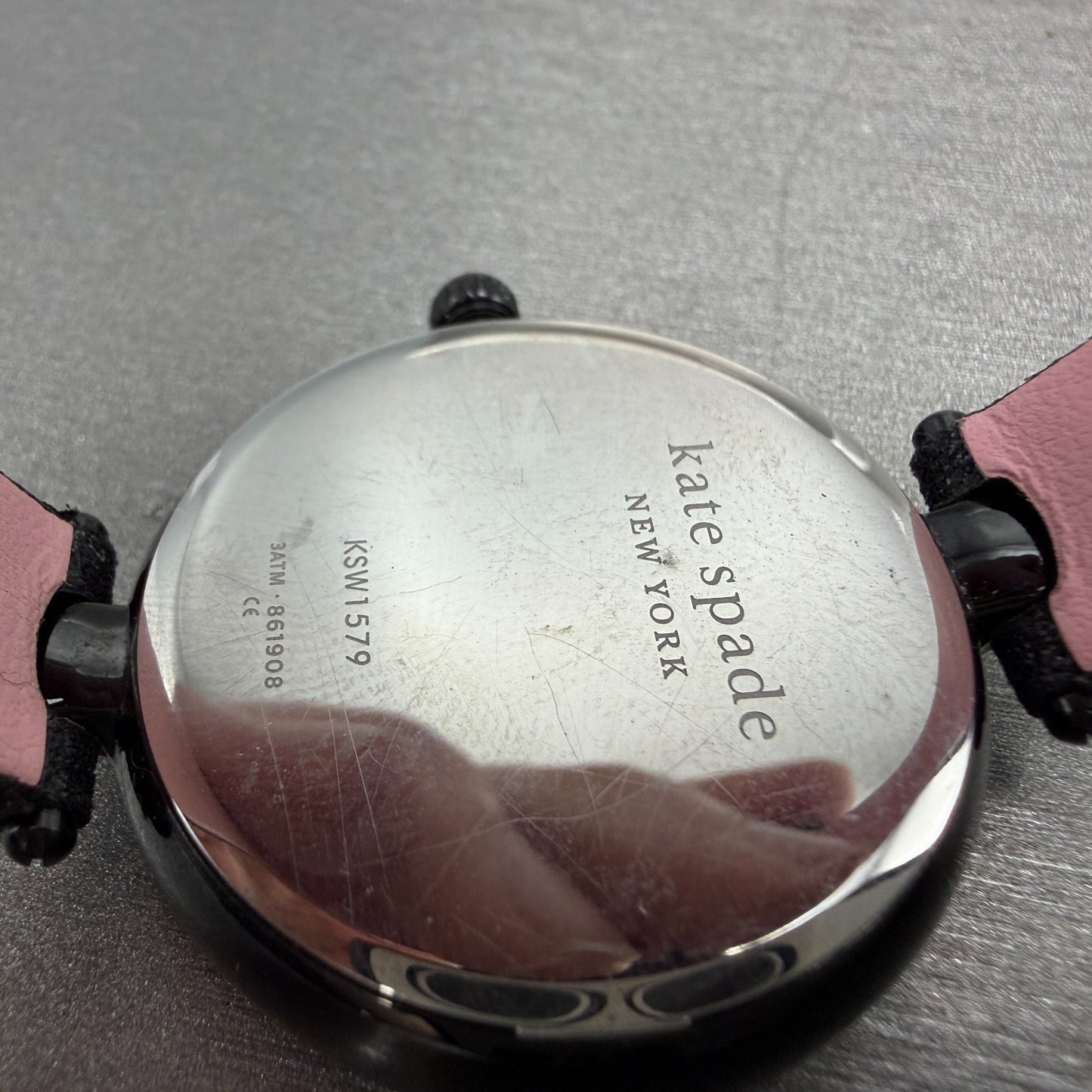 Kate Spade Holland Watch Women 34mm Black Dial Black Tone Round New Battery10