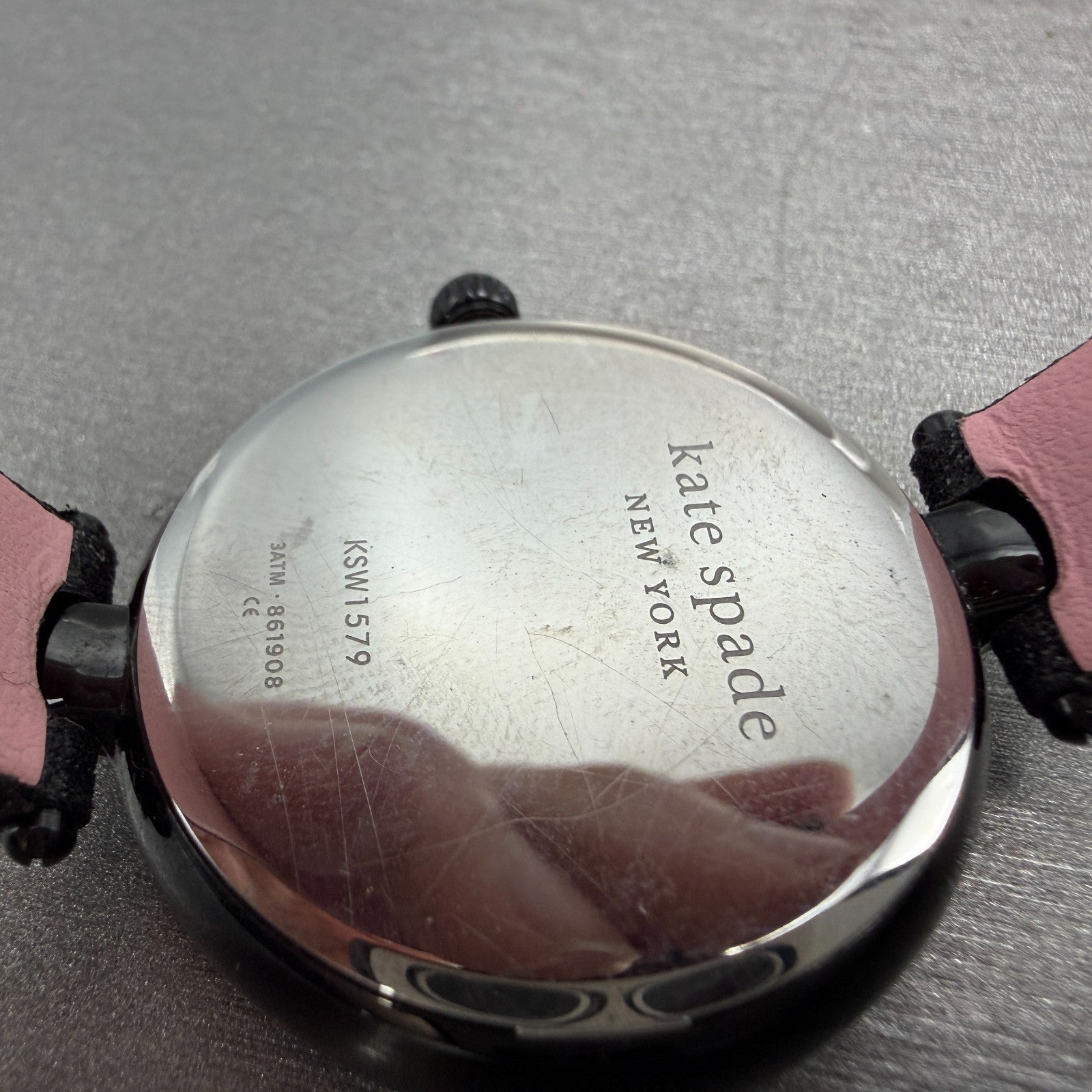 Kate Spade Holland Watch Women 34mm Black Dial Black Tone Round New Battery10