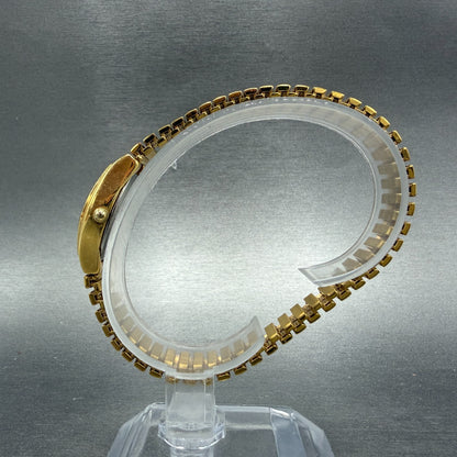 Pulsar Watch Women 17mm Champagne Dial Gold Tone Oval 1N00-X318 New Battery6