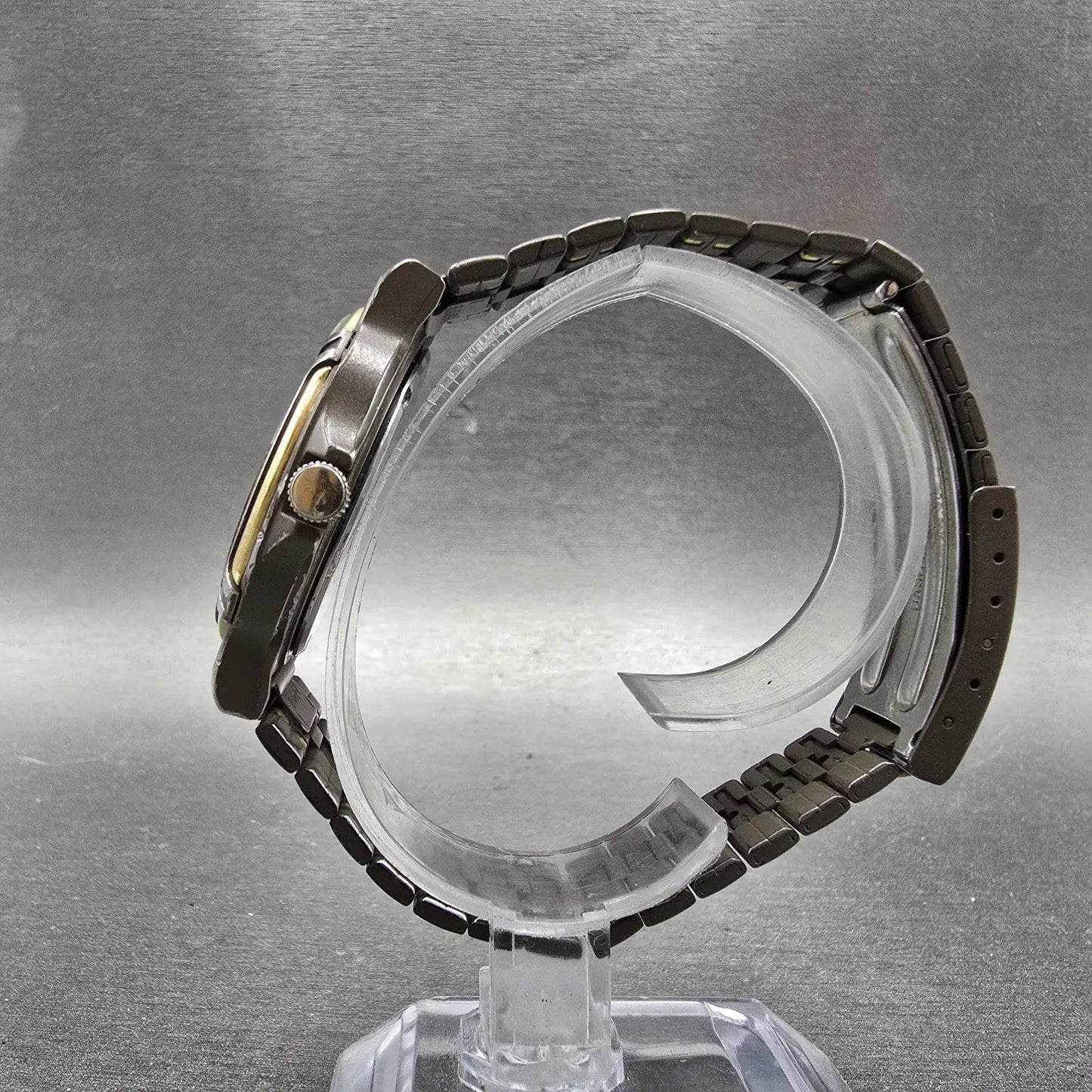 Seiko SQ Sports 150 Watch Men 36mm Gray Dial Two Tone Daydate 5H23-6219 PARTS HU10