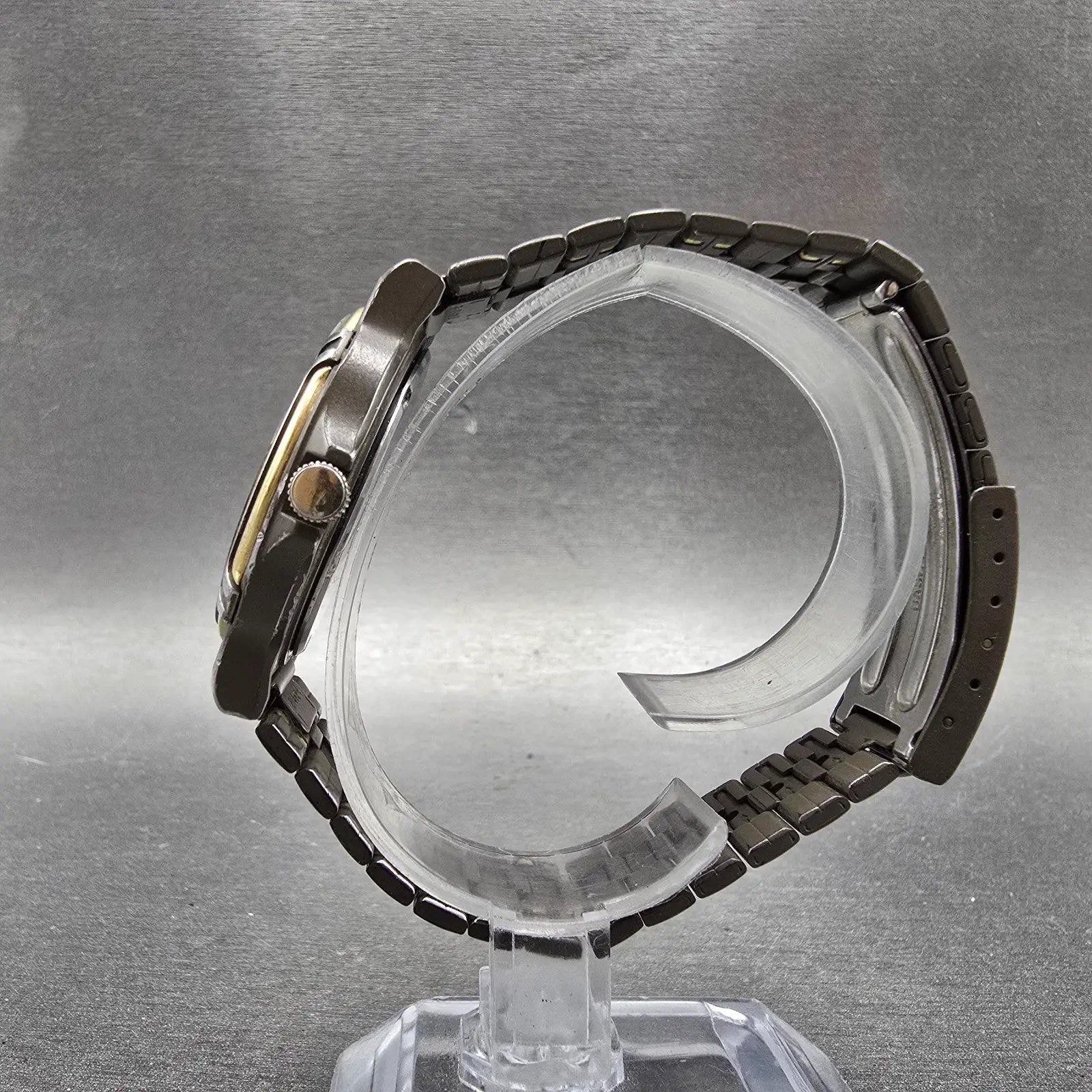 Seiko SQ Sports 150 Watch Men 36mm Gray Dial Two Tone Daydate 5H23-6219 PARTS HU10