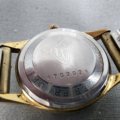 Seiko Sports Lady Watch Women 26mm Silver Dial Gold Tone Date Manual 340030 Runs9
