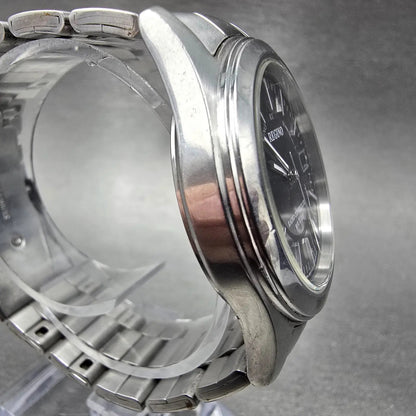 Citizen Reguno Watch Men 36mm Black Dial Steel Solar Radio Controlled Round PART5