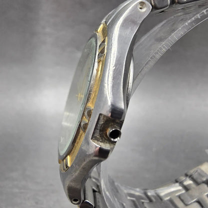 Citizen Elegance Watch Men 35mm White Dial Two Tone Date 5510-H04511 PARTS VTG3