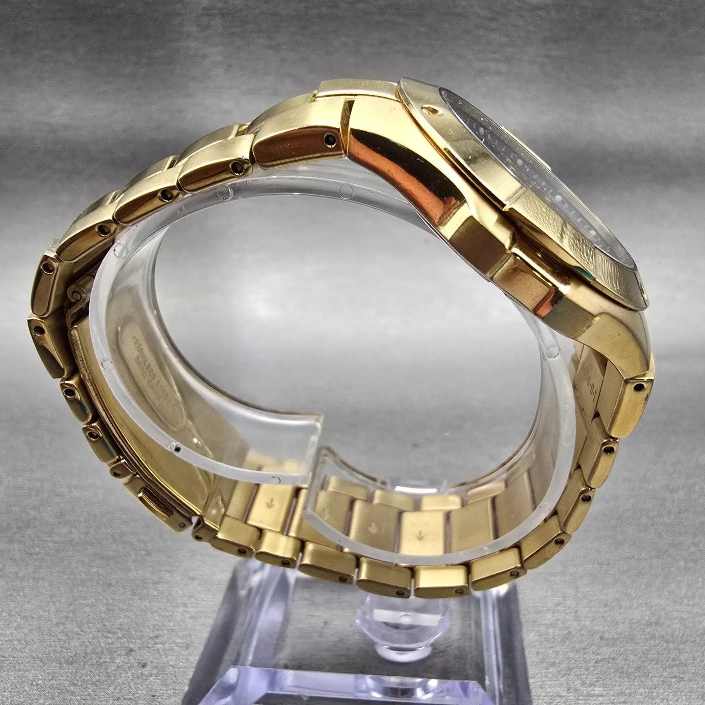 Seiko Coutura Watch Men 38mm Brown Dial Gold Tone Date Round 7N42-0CH0 New Batt8