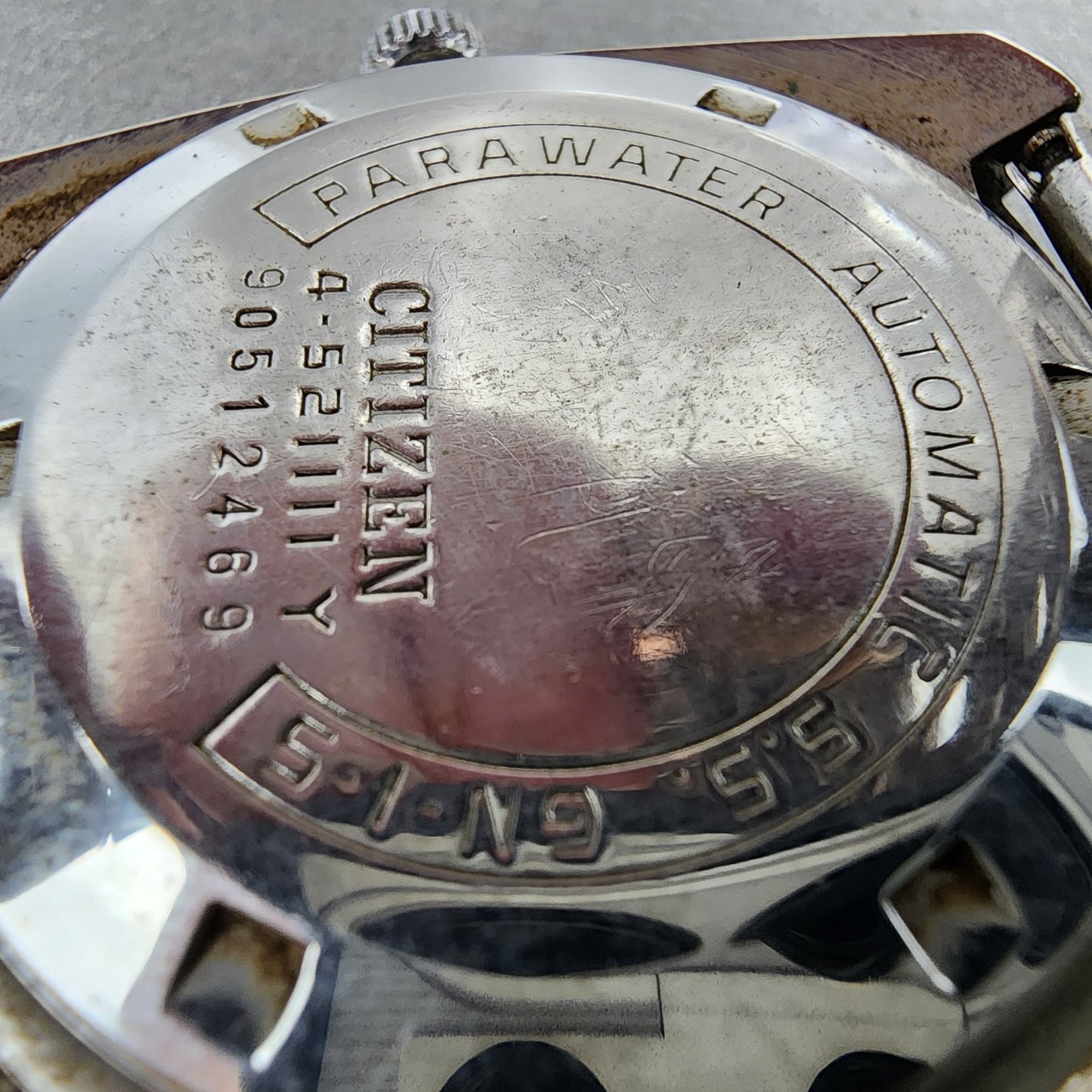 Citizen Crystal Seven Custom Automatic Watch Men 37mm Black Dial Steel Runs10