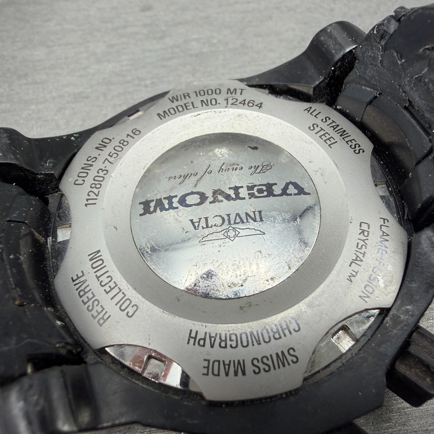 Invicta Reserve Venom Chrono Watch Men 52mm Green Dial READ!!!!!! Black New batt6