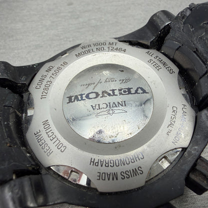 Invicta Reserve Venom Chrono Watch Men 52mm Green Dial READ!!!!!! Black New batt6