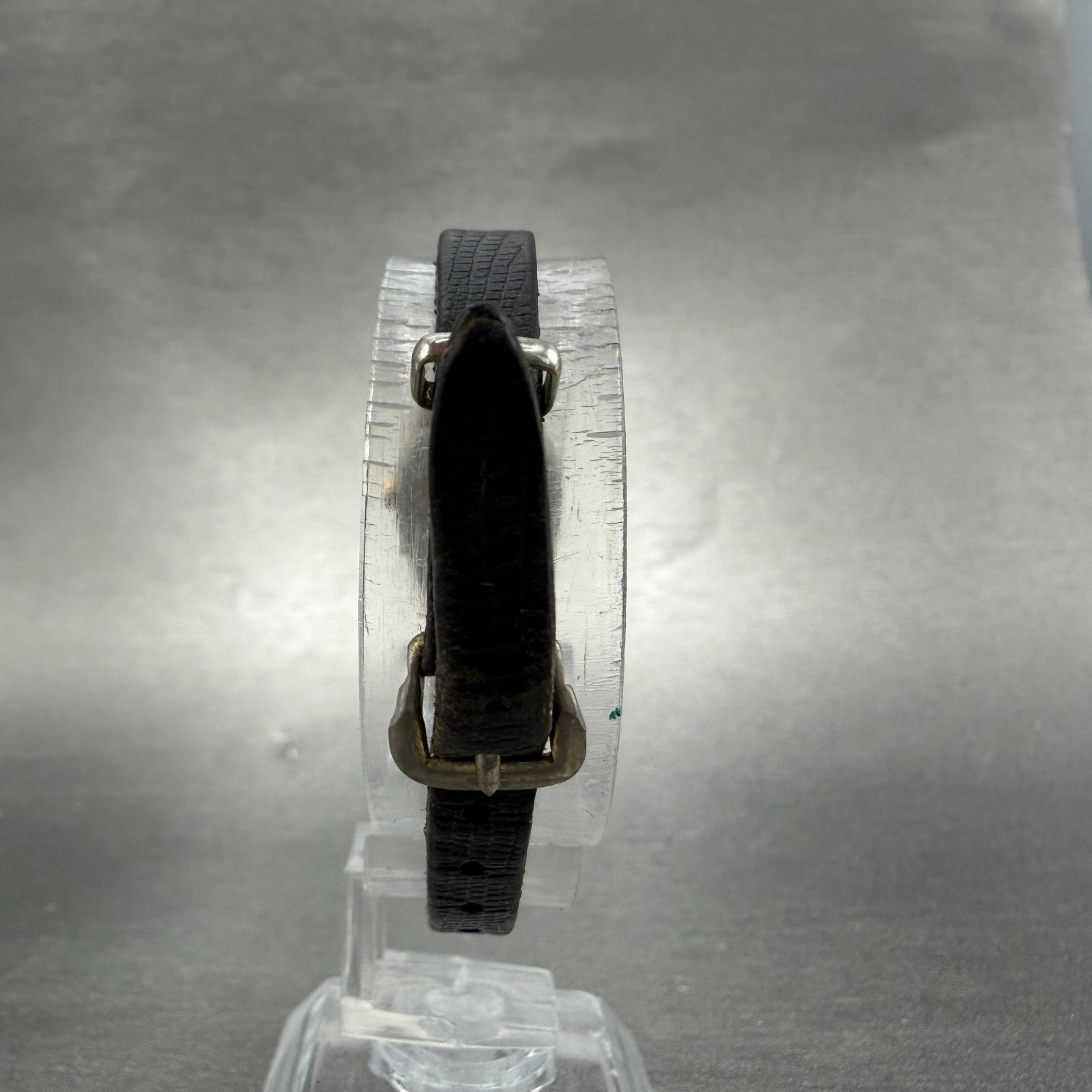 Seiko Watch Women 16mm Black Dial Gold Tone Square 2C20-5770 New Battery VTG7