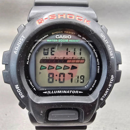 Casio G-Shock DW-6600 Watch Men 50mm Black Dial Black Tone Chrono Alarm New Batt1