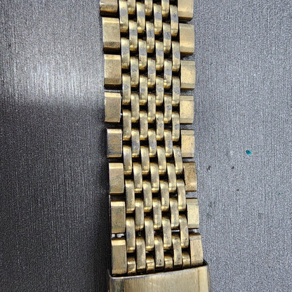 Omega Bracelet 18mm Beads Of Rice 14k Gold Filled No.12 570 End links VTG3