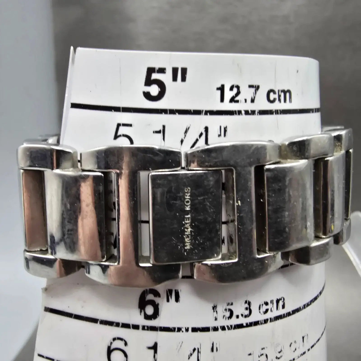 Michael Kors Janey Watch Women 34mm White Dial Silver Tone Round MK-3157 New Bat10